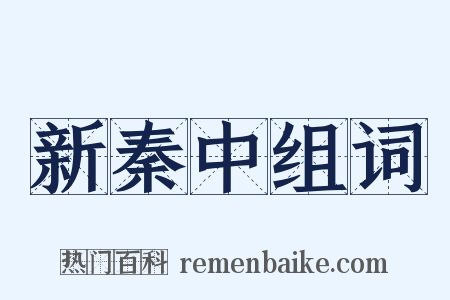 新秦中组词是什么意思的图片